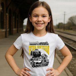 Flying Scotsman Steam Locomotive. 1923 LNER Train T-Shirt