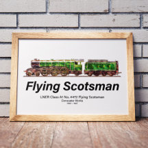 Flying Scotsman Steam Train English Locomotive
