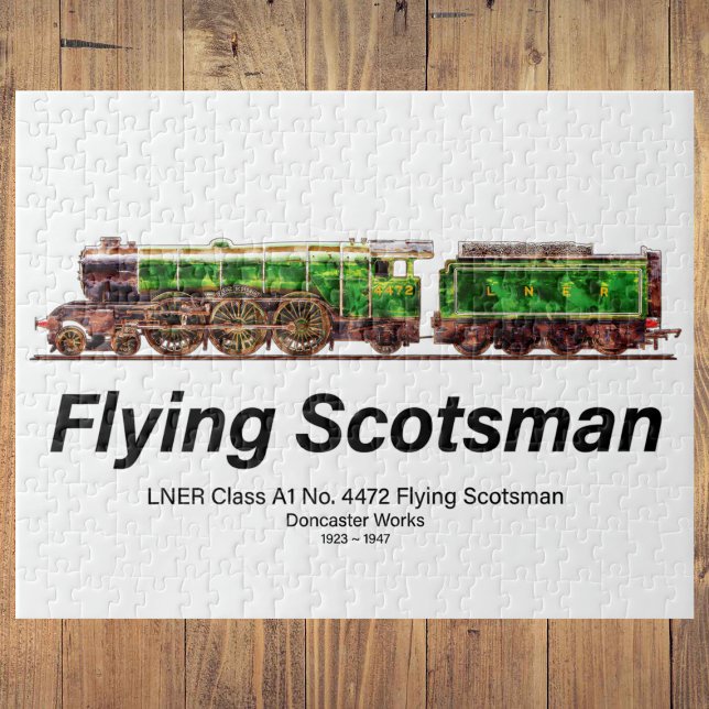 Flying Scotsman Steam Train English Locomotive Puzzle (Von Creator hochgeladen)