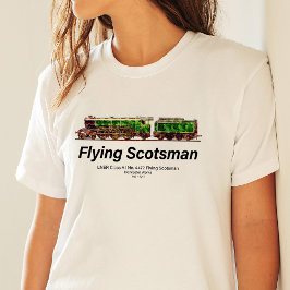 Flying Scotsman Steam Train English Locomotive T-Shirt