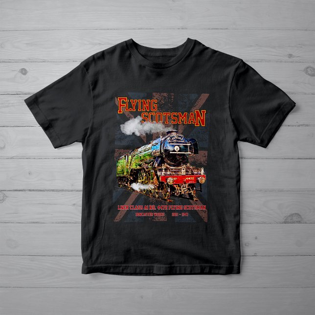 Flying Scotsman Steam Train English Locomotive T-Shirt (Von Creator hochgeladen)