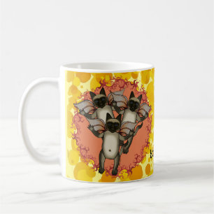 Flying Siamese Cats Kaffeetasse