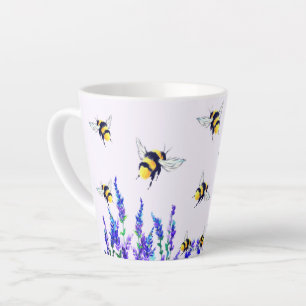 Flying Spring Bees Latte Tasse