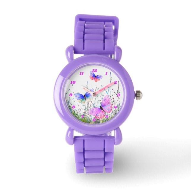 Flying Spring Butterflies Watch Armbanduhr (Vorderseite)