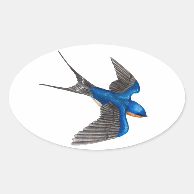 Flying Stall Swallow Sticker (Vorderseite)