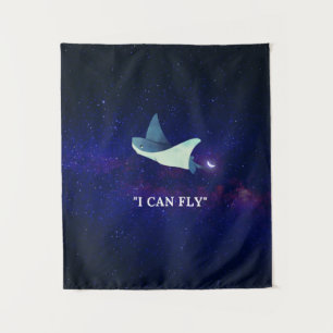 Flying Stingray Wandteppich