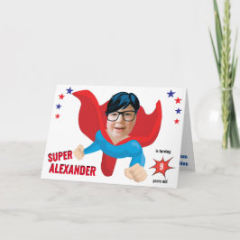 Flying Superhero Boy Tremendous Fun Geburtstagsges Karte