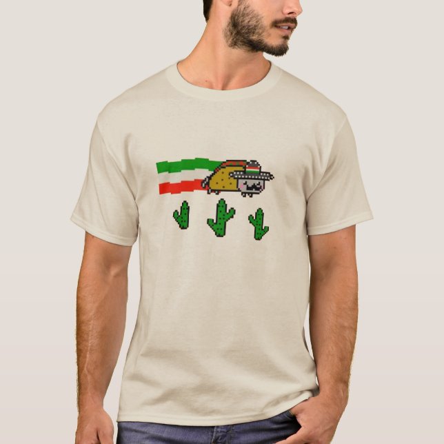 Flying Taco Cat T-Shirt (Vorderseite)