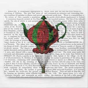 Flying Teapot 2 Rot und Grün Mousepad