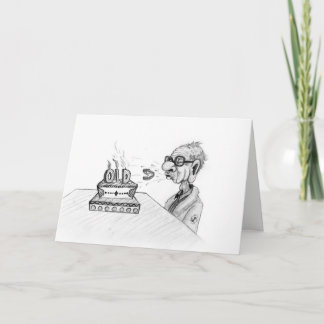 Flying Teeth Birthday Card Karte