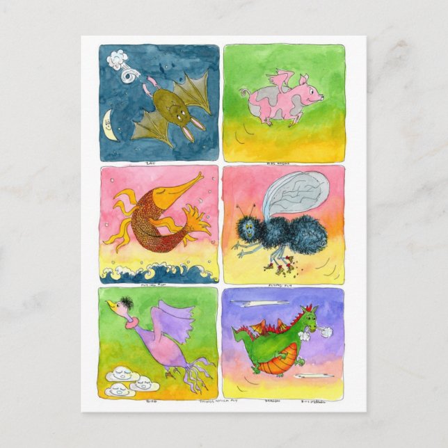 Flying Things... Postkarte (Vorderseite)