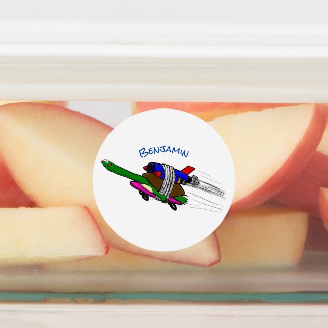 Flying Tortoise Etiketten (Befestigt)