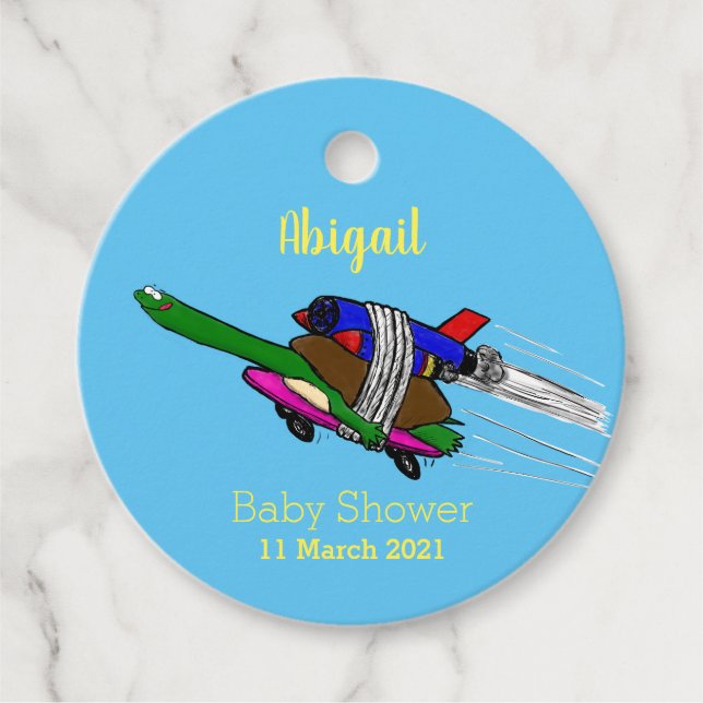 Flying Tortoise Geschenkanhänger (Vorderseite)
