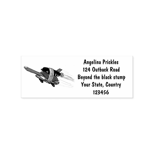 Flying Tortoise Gummistempel (Prägung)