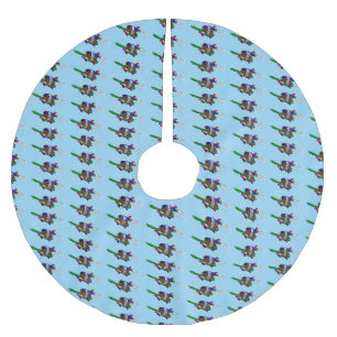 Flying Tortoise Polyester Weihnachtsbaumdecke