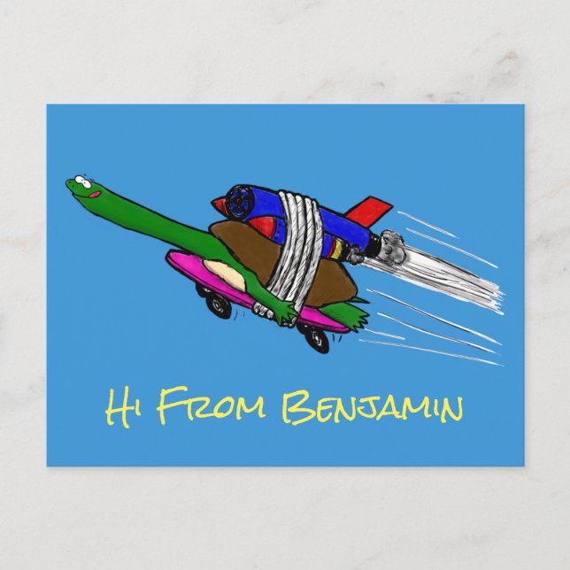 Flying Tortoise Postkarte (Vorderseite)
