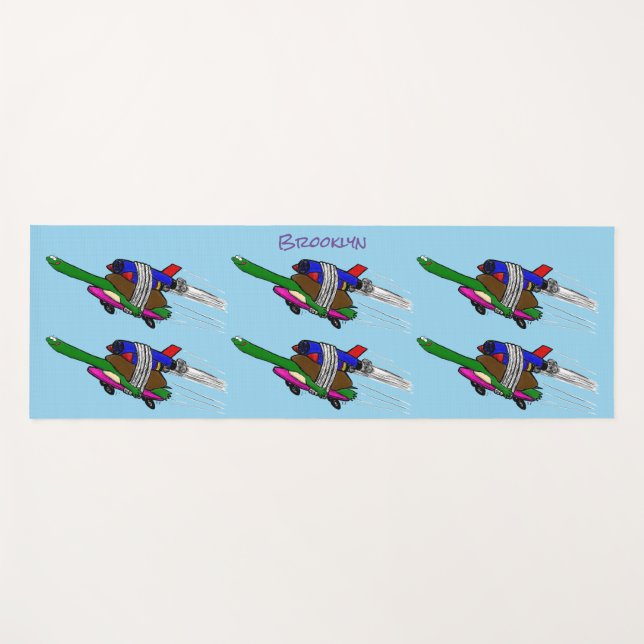 Flying Tortoise Yogamatte (Vorderseite (Horizontal))