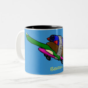 Flying Tortoise Zweifarbige Tasse