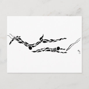 Flying Trapeze Flying Leap Postkarte