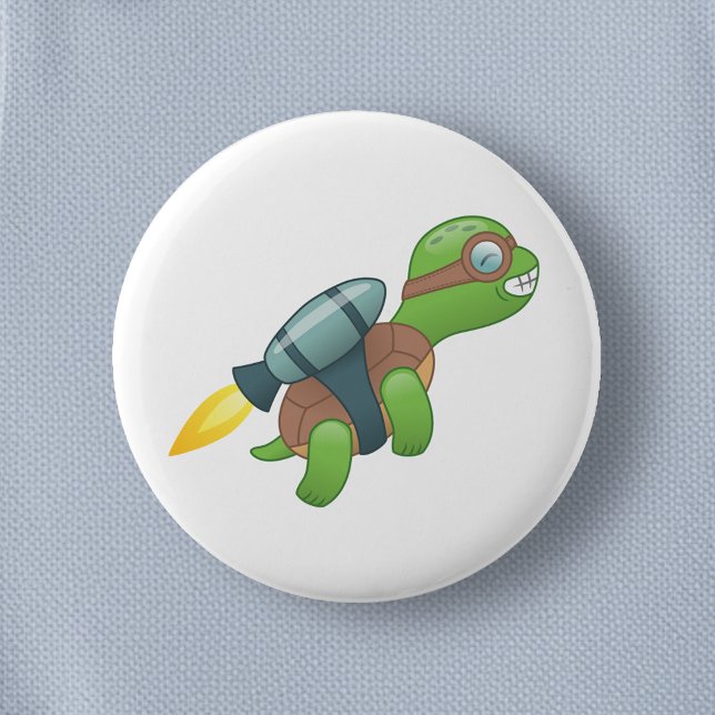 Flying Turtle mit Jetpack Button (Von Creator hochgeladen)