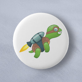 Flying Turtle mit Jetpack Button