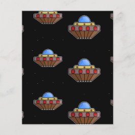 Flying ufo in schwarz