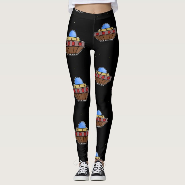 Flying ufo in schwarz leggings (Vorderseite)