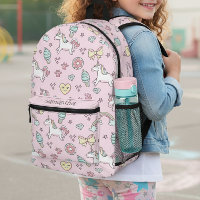 Flying Unicorns Rainbows Kawaii Pink ID381