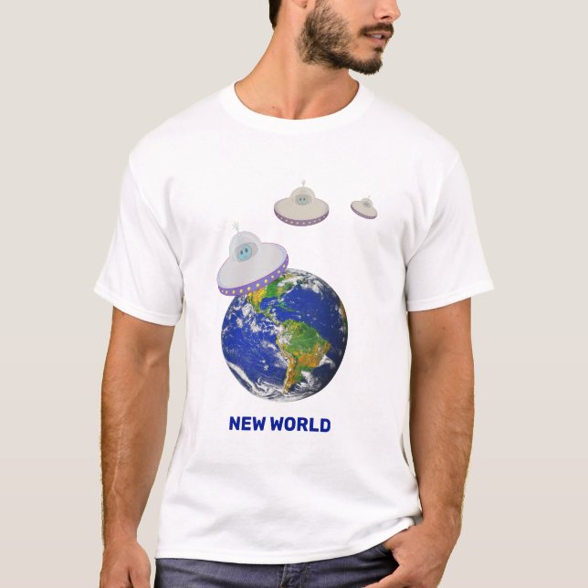Flying-Untertassen auf der ganzen Welt T - Shirt (Vorderseite)