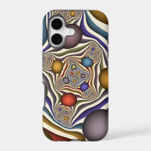 Flying Up, Colorful Modern Abstract Fractal Art