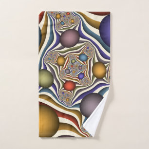 Flying Up, farbenfrohe, moderne, Abstrakte Fraktal Handtuch