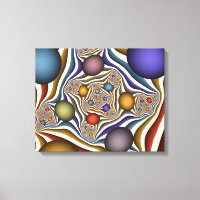 Flying Up, farbenfrohe, moderne, Abstrakte Fraktal