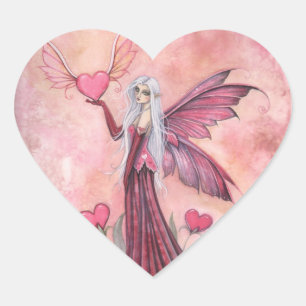 Flying Valentine Fairy Stickers