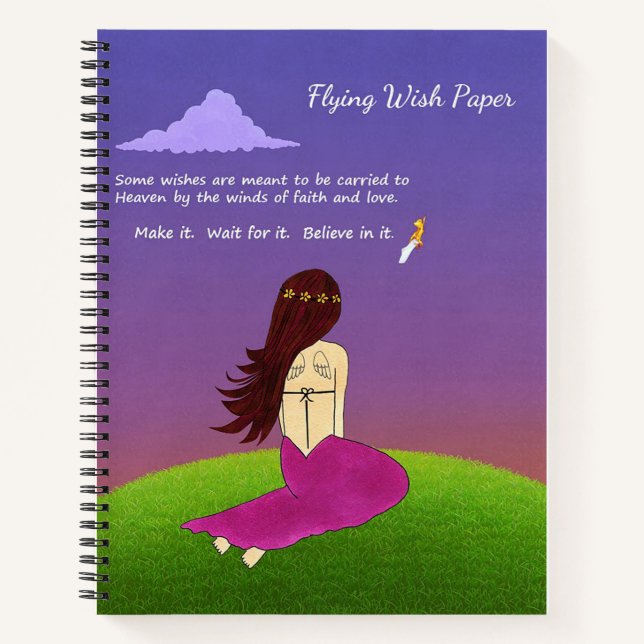 Flying Wish Paper-Notebook Notizbuch (Vorderseite)