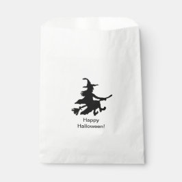 Flying Witch - Happy Halloween - Favor Bag Geschenktütchen