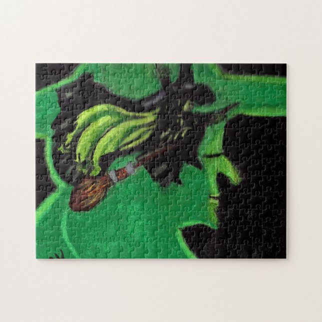 FLYING WIZARD OF OZ WICKED WITCH PUZZLE (Horizontal)
