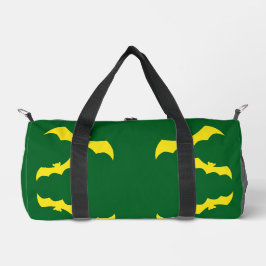 Flying Yellow Halloween Bats Duffle Bag