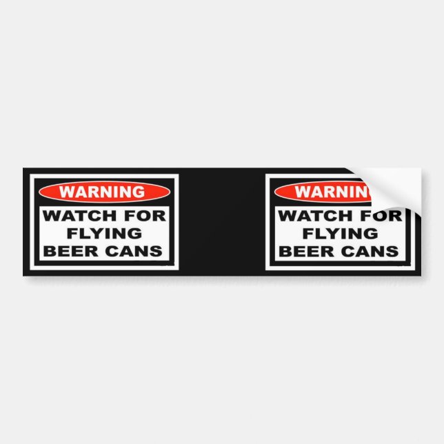 FlyingBeerCans, FlyingBeerCans Autoaufkleber (Vorne)