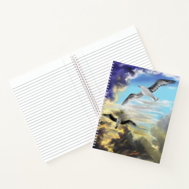 Flyng Birds Notebook Notizbuch (Innenseite)