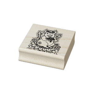 FLYSCHE, BLUME FAIRE RUBBER BRIEFMARKE GUMMISTEMPEL