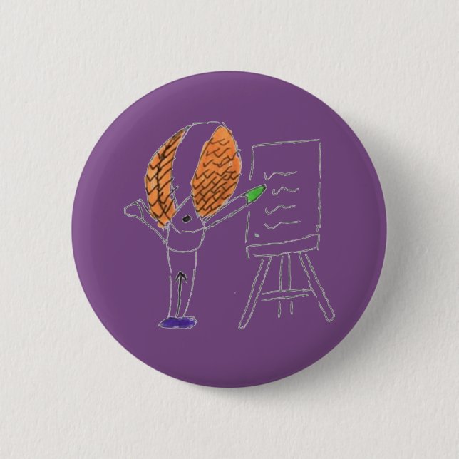 FlyTeacher Round-Abzeichen Button (Vorderseite)