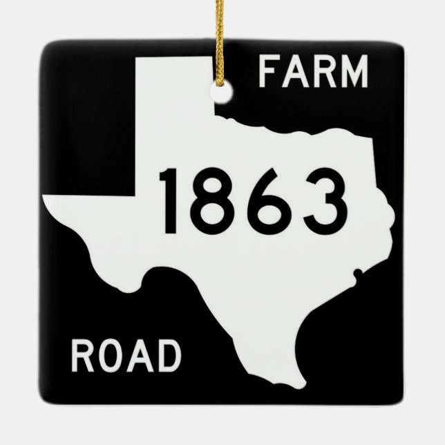 FM 1863 Bulverde-Zeichen Keramikornament (Rückseite)