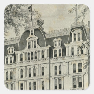 FM Brown & Co Quadratischer Aufkleber