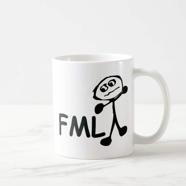 FML Cartoon Man Tasse (Rechts)