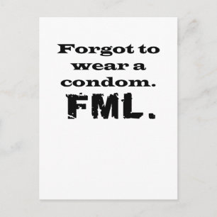FML-Kondom Postkarte