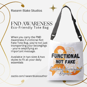 FND-Aufklärungs-Tasche 'Functional Not Fake' Tragetaschen Mit Langen Trägern