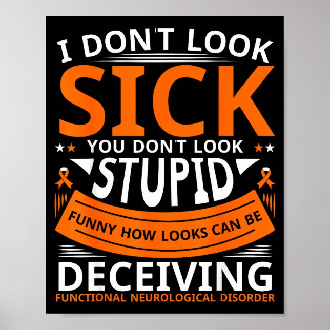 Fnd Functional Neurological Disorder Apparel I Don Poster (Vorne)