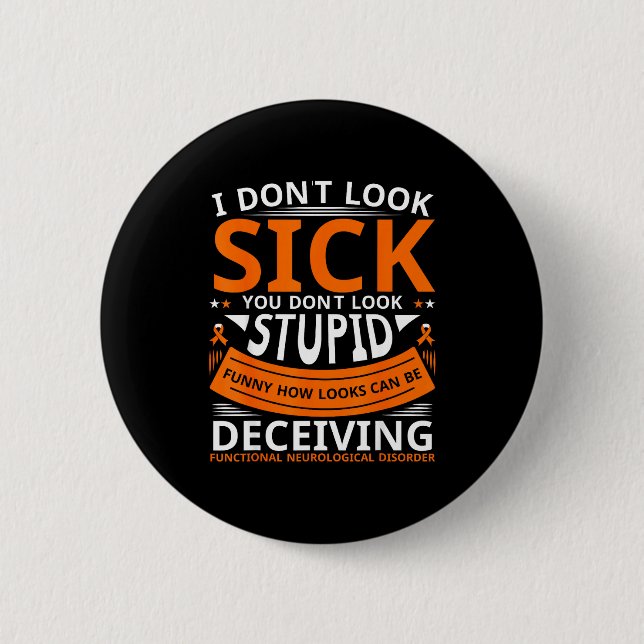 Fnd Functional Neurological Disorder Bekleidung Ic Button (Vorderseite)