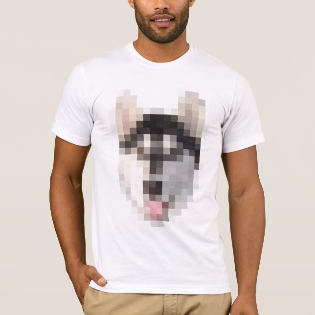 FNG-Pixel-Husky T-Shirt (Vorderseite)
