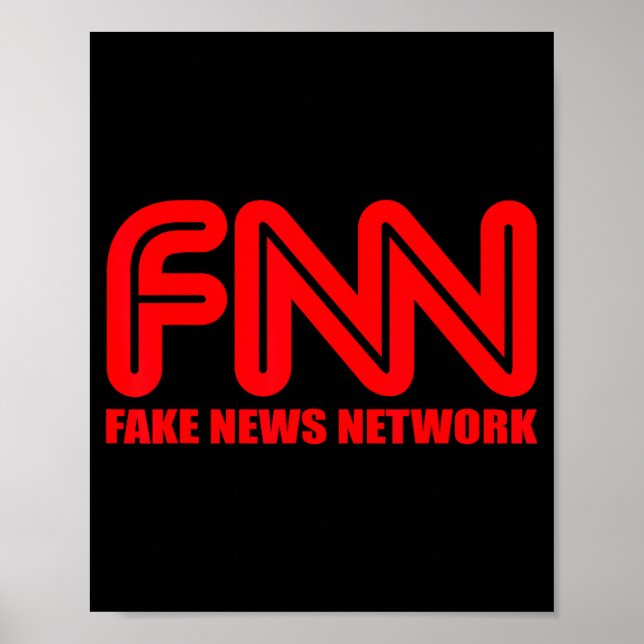Fnn Fake News Network Apparel Funny Christmas Gift Poster (Vorne)
